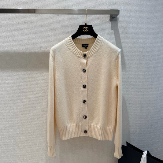 Cashmere-Blend Knit Cardigan