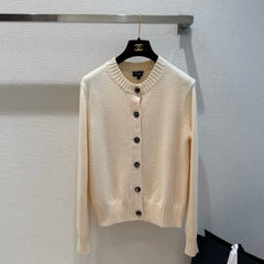 Cashmere-Blend Knit Cardigan