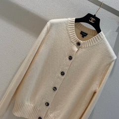 Cashmere-Blend Knit Cardigan
