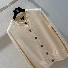 Cashmere-Blend Knit Cardigan