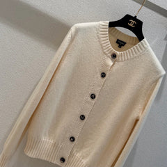 Cashmere-Blend Knit Cardigan