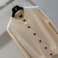Cashmere-Blend Knit Cardigan