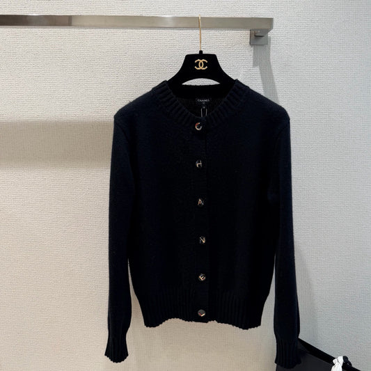 Cashmere-Blend Knit Cardigan