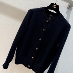 Cashmere-Blend Knit Cardigan