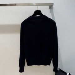 Cashmere-Blend Knit Cardigan