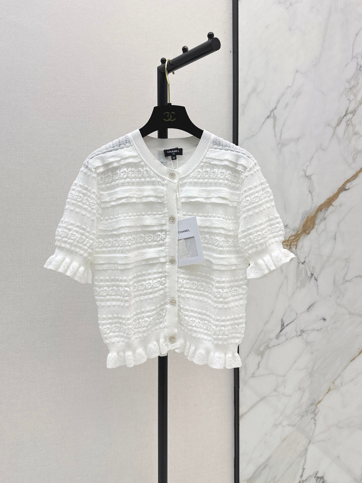 Open-knit cardigan