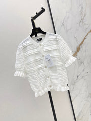 Open-knit cardigan