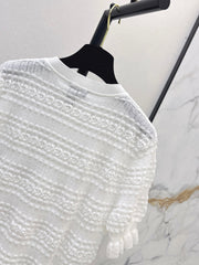Open-knit cardigan