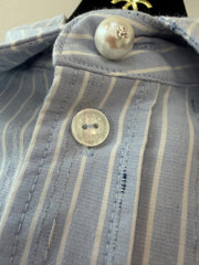 Long vertical-striped shirt
