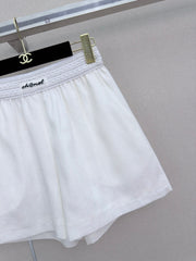 Elastic-waist shorts