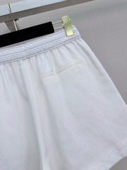 Elastic-waist shorts