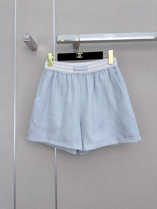 Elastic-waist shorts
