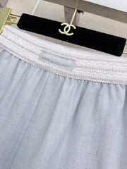 Elastic-waist shorts