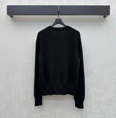 Letter-Button Knit Cardigan