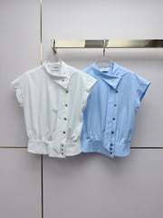 Stand-collar top