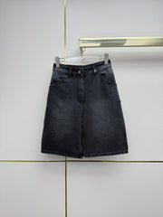 Embroidered Straight-Leg Denim Trousers