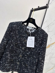 Frayed-Edge Tweed Jacket