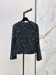 Frayed-Edge Tweed Jacket