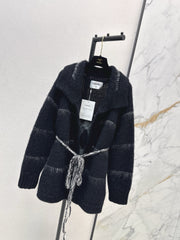 Belted Mohair Cardigan