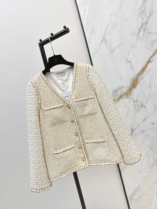 Gilded Tweed Panel Jacket