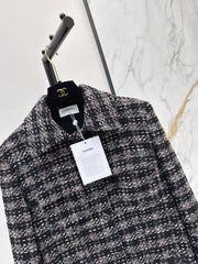 Mid-length tweed jacket