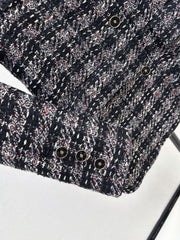 Mid-length tweed jacket