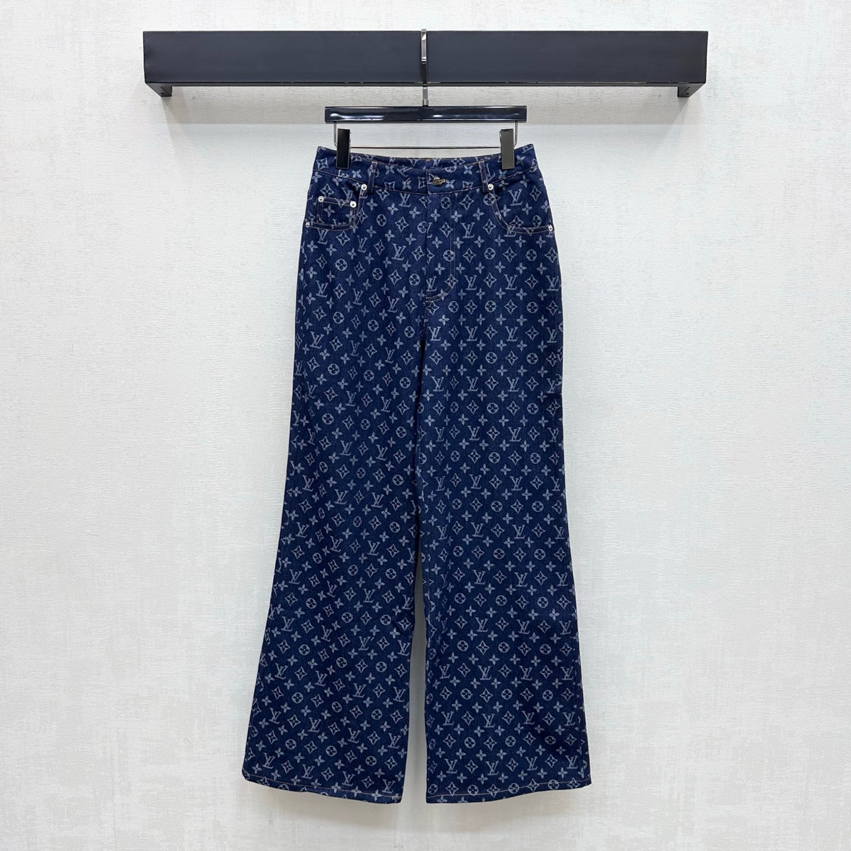 Jacquard Denim Trousers
