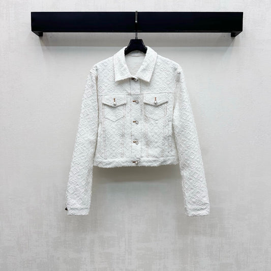 Jacquard Denim Jacket