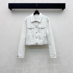 Jacquard Denim Jacket