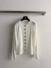 Long-sleeve knit cardigan + matching tank top