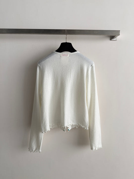 Dark grey knit cardigan