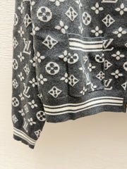 Classic Monogram Color-Block Knit Cardigan