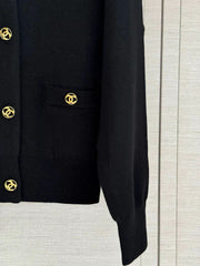Cashmere knit cardigan