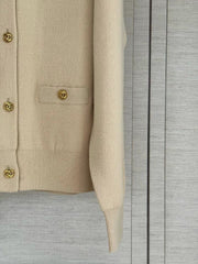 Cashmere knit cardigan