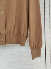 Cashmere knit cardigan