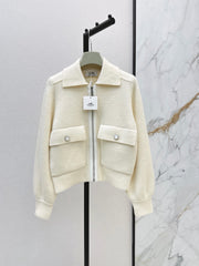 Wool-Blend Collared Jacket