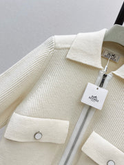 Wool-Blend Collared Jacket