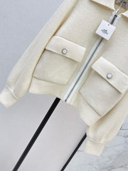 Wool-Blend Collared Jacket