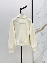 Wool-Blend Collared Jacket