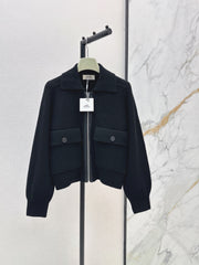 Wool-Blend Collared Jacket