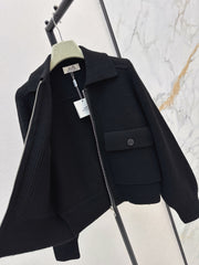 Wool-Blend Collared Jacket
