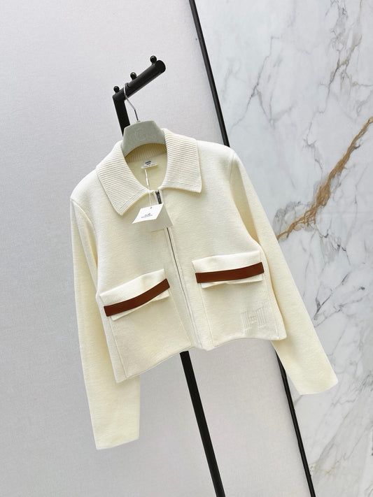 Wool-Blend Collared Jacket