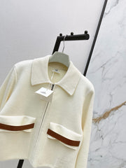 Wool-Blend Collared Jacket