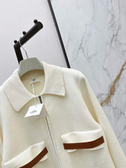 Wool-Blend Collared Jacket