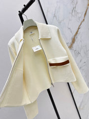 Wool-Blend Collared Jacket