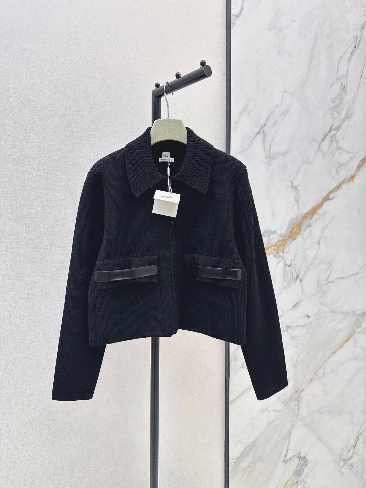 Wool-Blend Collared Jacket