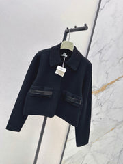 Wool-Blend Collared Jacket