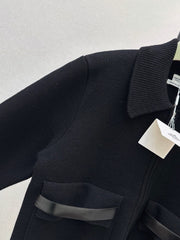 Wool-Blend Collared Jacket