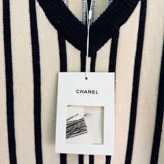 Vertical-Stripe Knit Vest