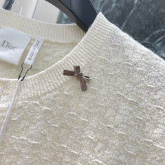 Short-Sleeve Knit Cardigan